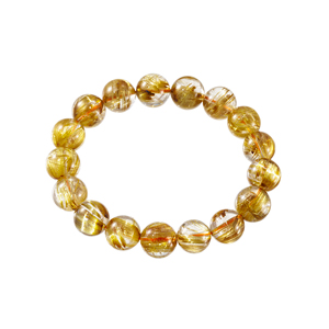 ルチルクォーツキャッツアイブレスレットQU約236.00ct