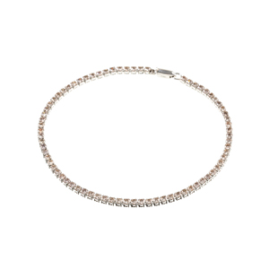 PT900ファンシーライトカラーダイヤシルキータッチブレスレットD 3.00ct