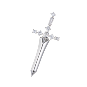 EverDiaPT990アッシャークリスカットダイヤ ダイヤ(リリーカット)ブローチ