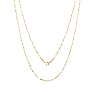 K18YG シャイニーケーブル ネックレス67 約1.7g