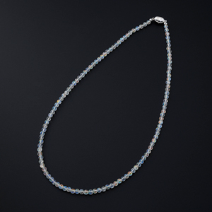 SV レインボームーンストーン ネックレス MO 約70.00ct 50cm