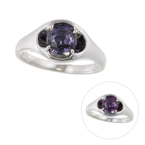 PT950 カラーチェンジガーネット リング CG 1.15ct