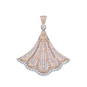 K18PG/PT950 ピンクダイヤ & ダイヤ ペンダントトップPD約0.70ctD約0.25ct