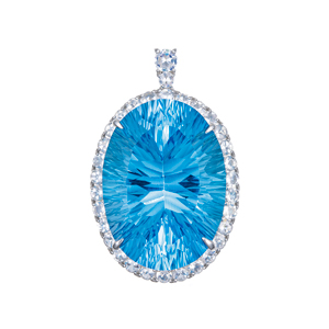 SVブルートパーズアンデシン/ラブラドライトペントップTO約24.00ctAN/LAB約1.00ct