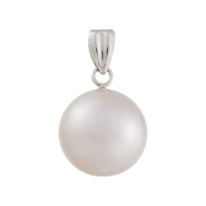PT900 黒蝶真珠 ナチュラルシルバーグレーカラー ペンダントトップ P 約10.0mm