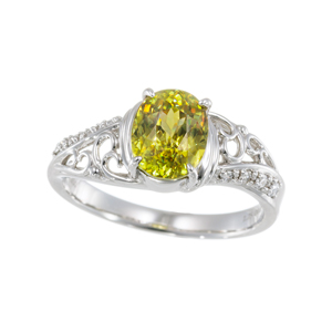 PT950 スフェーン ダイヤ リング SH 1.75ct D 0.07ct