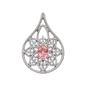 PT950 ヴェイリネナイト ダイヤ ペンダントトップ VA 0.166ct D 0.03ct