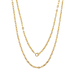 K18YG イタリー アンカー ラージサイズ チェーンネックレス 約2.8g