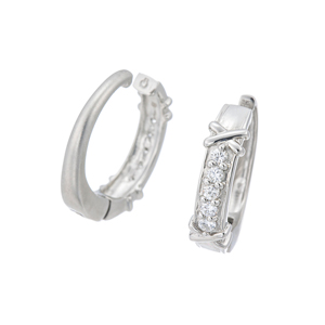 PT950 ダイヤモンド ピアリング D 約0.10ct