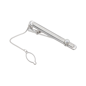 SV ナチュラルブルーカラー アコヤ真珠 ネクタイピン P 約5.5mm