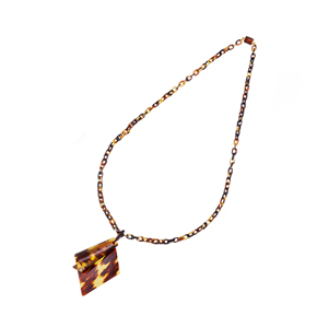 本べっ甲 ひねり ネックレス