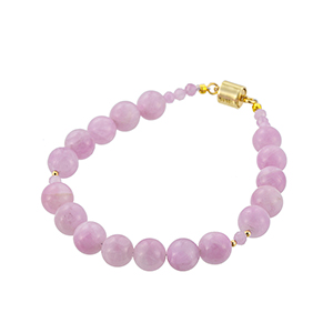 SV/K18YG クンツァイト ブレスレット KU 約75.00ct