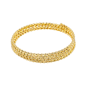 K18YGラグジェ5連フリーバングル長さ約83cm幅約9.0mm総重量6.5g