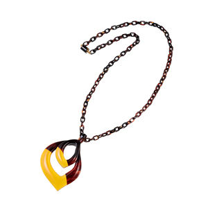 本べっ甲 2色 ネックレス