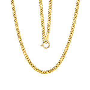 K18YG 喜平2DCチェーン ネックレス 長さ 約45cm 幅 約2.5mm 重量 約10.0ｇ