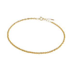 K18YG シャイニーロープ ブレスレット 長さ 約20cm 幅 約1.9mm 重量 約1.0ｇ