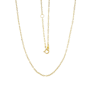 K18YG ホローケーブルスパイラルロングネックレス キラキラアジャスター環付き 約1.0g