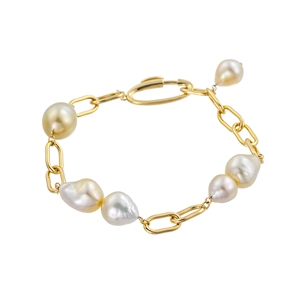 SV 白蝶真珠 ブレスレット ラッフィナート Reinerose Keiko P 約10.0-12.