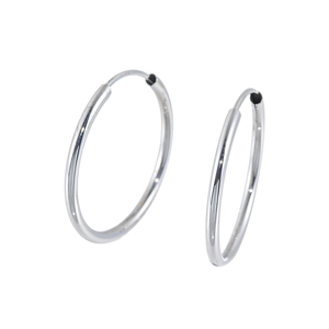 K18WG イージーフープピアス 約0.6g