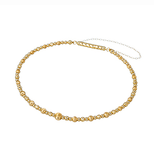 K18YG シルクボールグラデーション バングル 長さ：約17cm 幅：約2.0-3.9mm 総重量