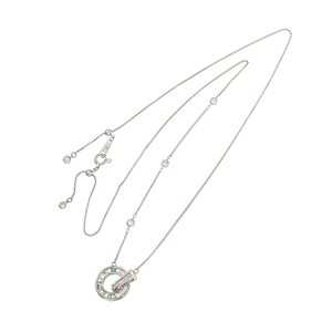 美品 GSTV 純プラチナ リリーダイヤH&Cダイヤモンド ネックレス - アクセサリー