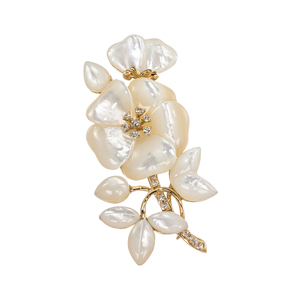 MIKIMOTO K18パールとダイヤモンドのブローチ2WAY MIKIMOTO 【ミキモト