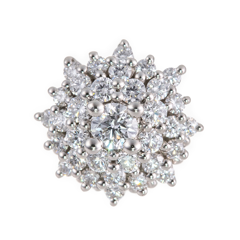 PT950 H&Cダイヤモンド(リリーダイヤカット) ペンダントトップ D 約0.50ct (LI)