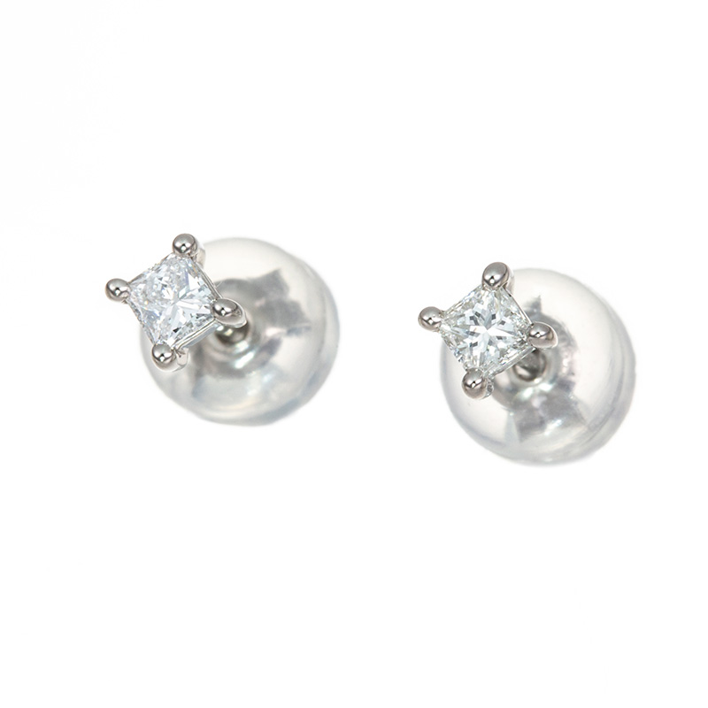PT950 ダイヤモンド(リリーダイヤカット) ピアス D 約0.20ct(LI)