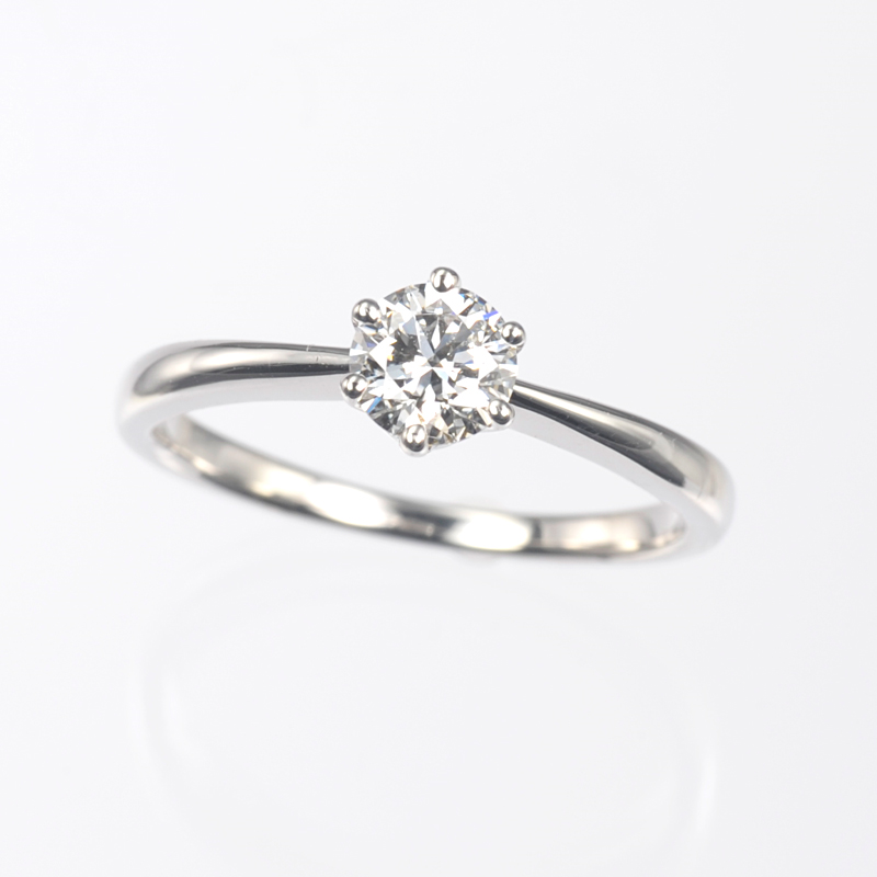 純プラチナ Dカラーダイヤモンド リング D 約0.50ct (D IF 3EX)
