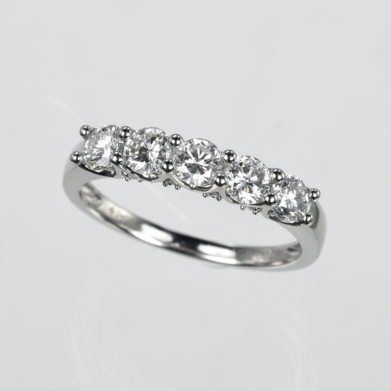 PT950 Fカラーダイヤモンド & ダイヤ リング D 約1.00ct