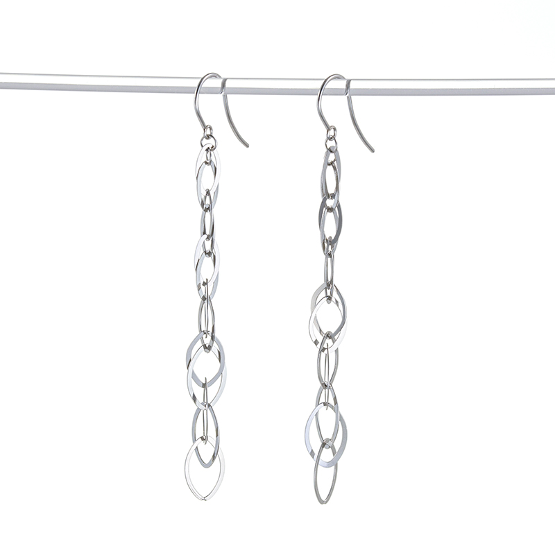 PT850 マーキスモチーフ ロングピアス 重量 約1.4ｇ