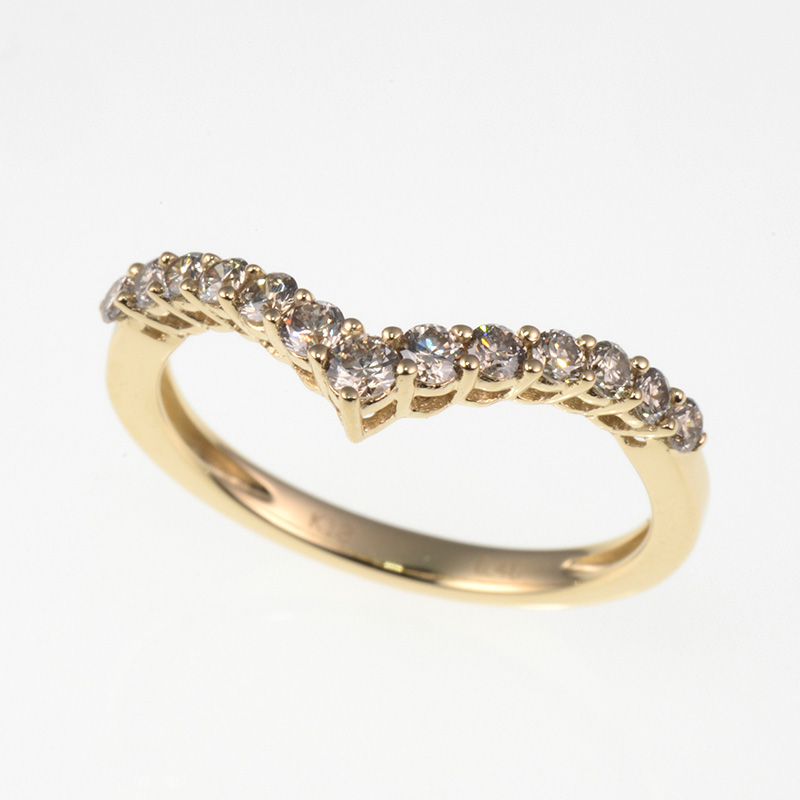 K18YG ブラウンダイヤモンド リング BRD 約0.40ct