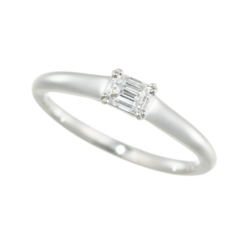 Gstv Pt950 エメラルドカット Dカラーダイヤモンド リング D 約0 30ct D Si1