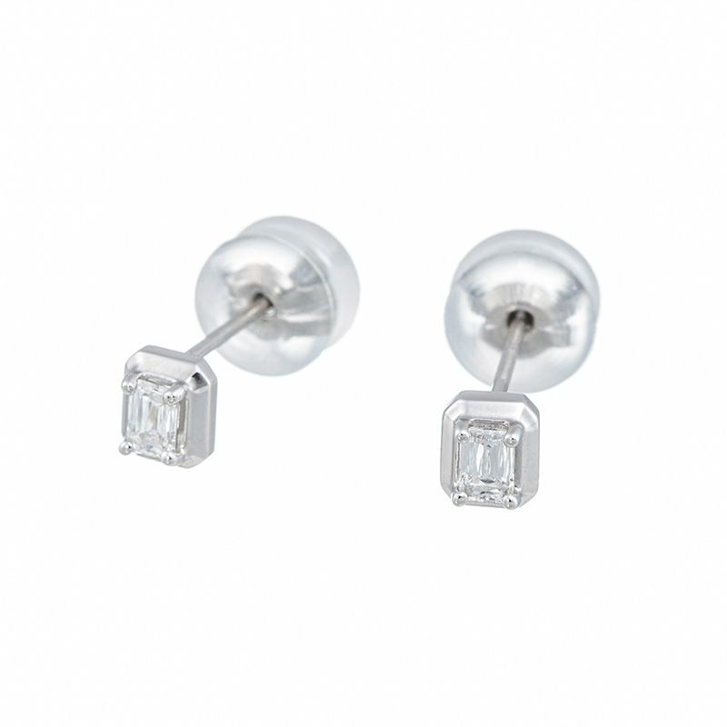 PT950 クリスカット ダイヤモンド(リリーダイヤカット) ピアス 