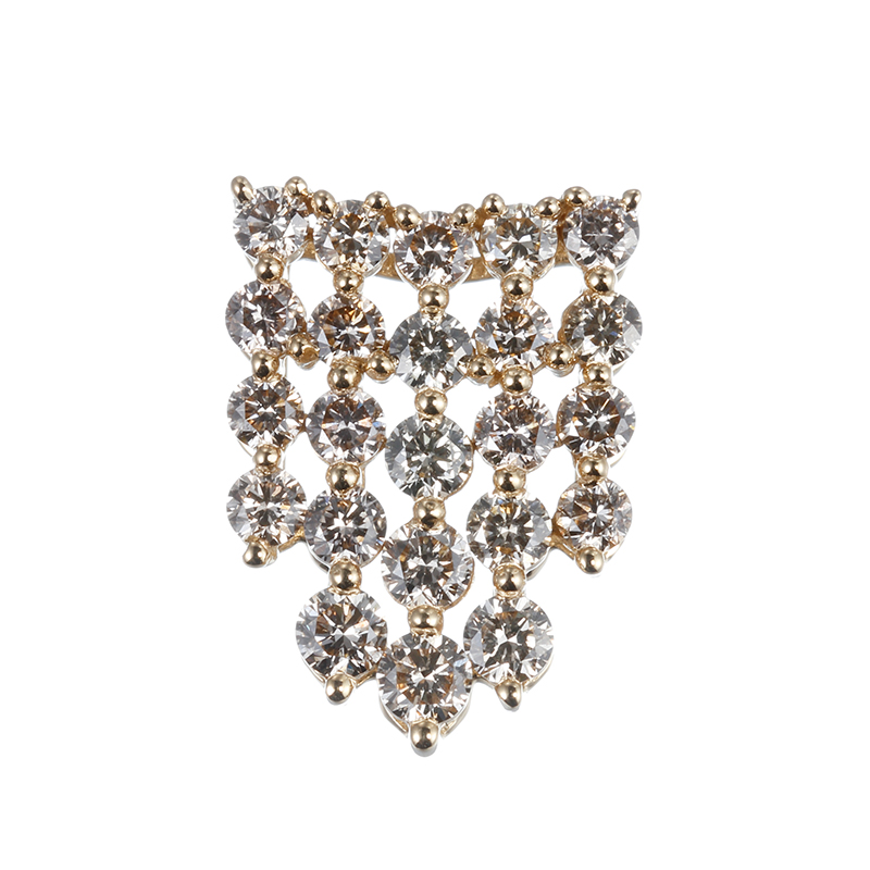 GSTV K18YG ブラウンダイヤモンド フォール ペンダントトップ BRD 約1.00ct 