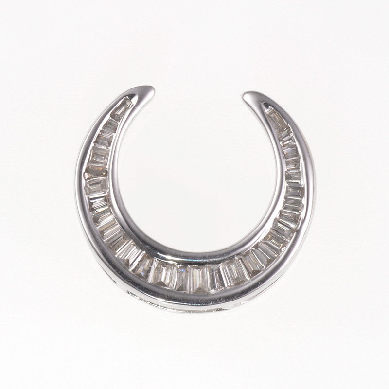 K18WG ダイヤモンド ペンダントトップ D 約0.18ct