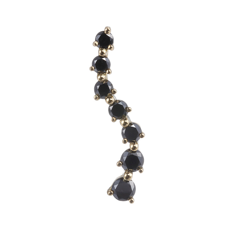 K18YG ブラックダイヤモンド(トリート) ジャーニー ペンダントトップ BLD 約0.60ct 