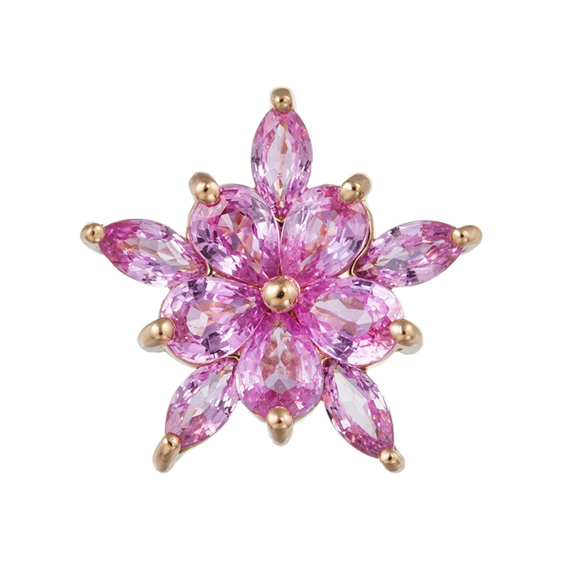 Pt950 天然ピンクサファイア ダイヤ ペンダントトップ 商品詳細 ｜ JEWELRY SQUARE