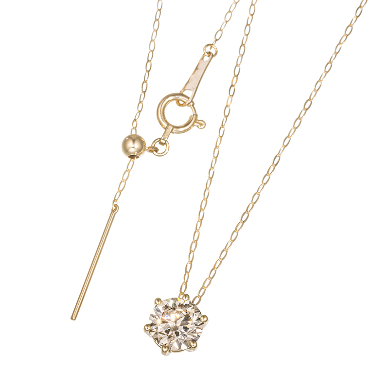 K18YG ブラウンダイヤモンド ネックレス BRD 約1.00ct 