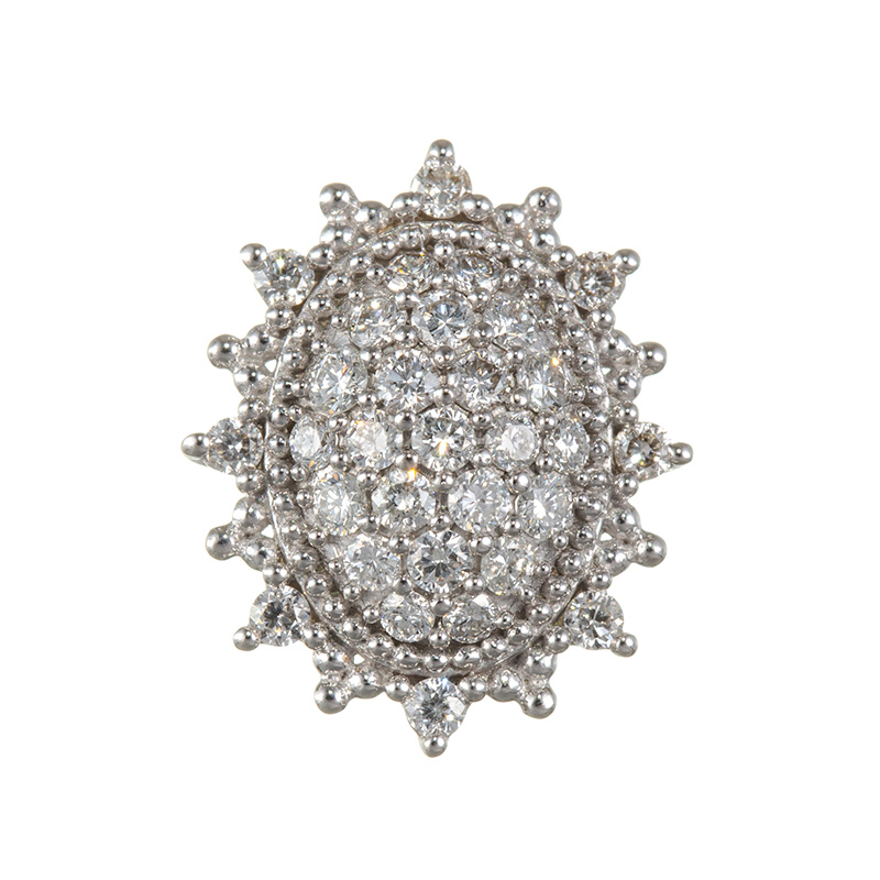 GSTV K18WG ダイヤモンドペンダントトップ約0.45ct