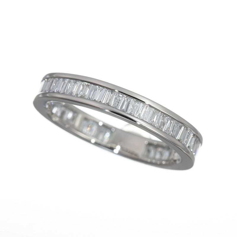 GSTV PT950 ダイヤモンド フルエタニティーリング D 約0.70ct 