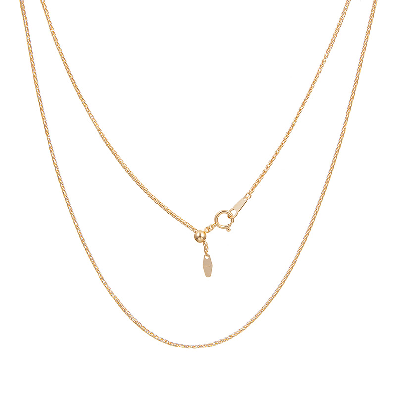 K18PG 稲穂チェーンネックレス