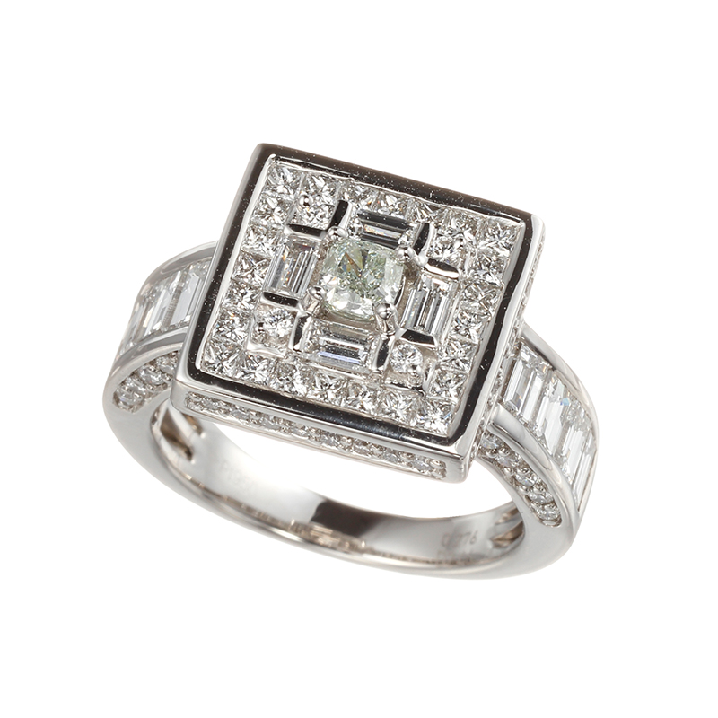 グラフ Pt950 ダイヤモンド ダイヤモンド リング 0.52ct E VS1