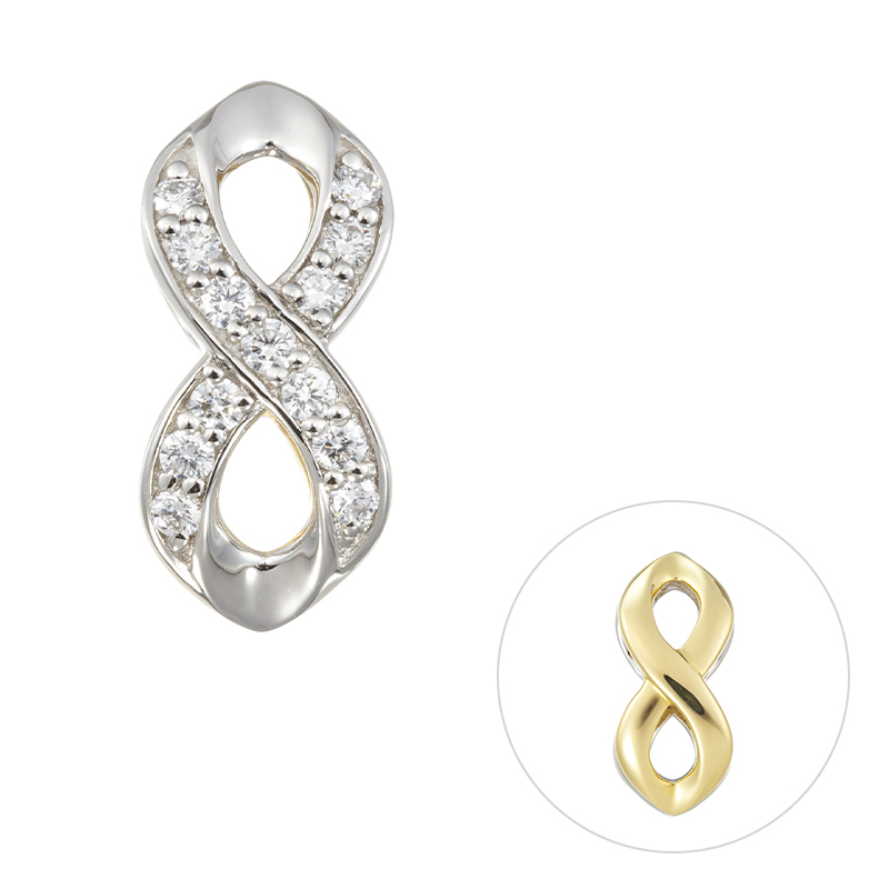 GSTV PT950/K18YGH&Cダイヤモンド(リリーダイヤカット  