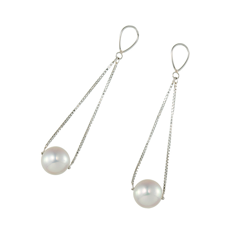 PT850 アコヤ真珠 チャーム クリスタルスノー Reinerose Keiko P 約7.5mm