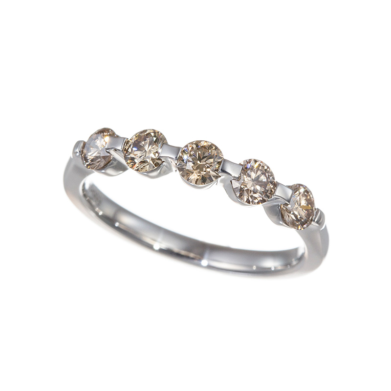 純プラチナ H&Cブラウンダイヤモンド リング BRD 約0.60ct 