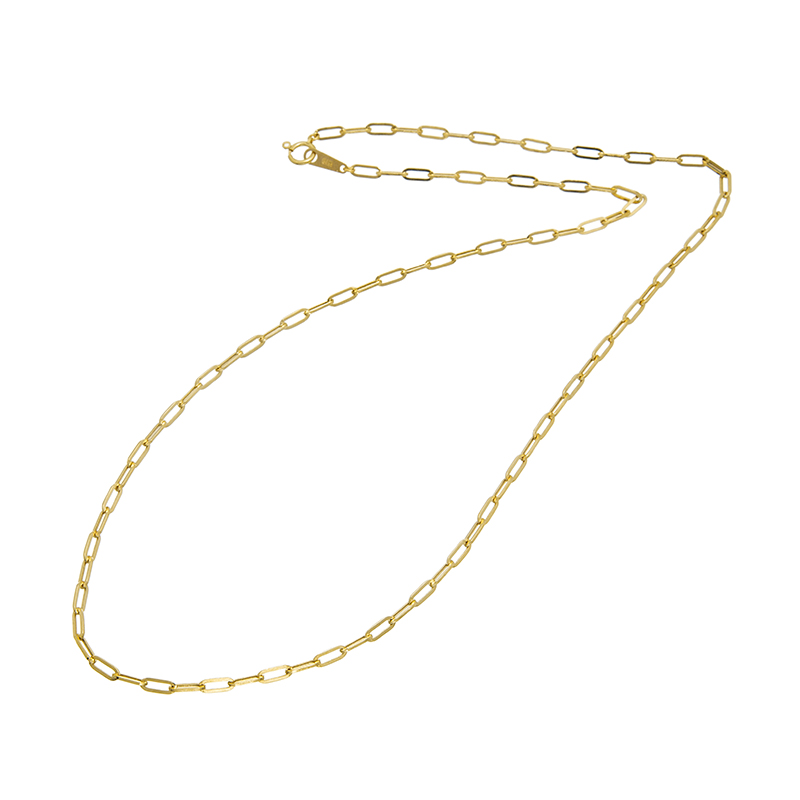 K18YG クリップチェーン ネックレス 総重量 約3.5g