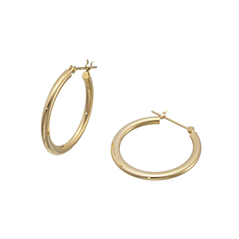 GSTV K18YG フープピアス 約1.1g 