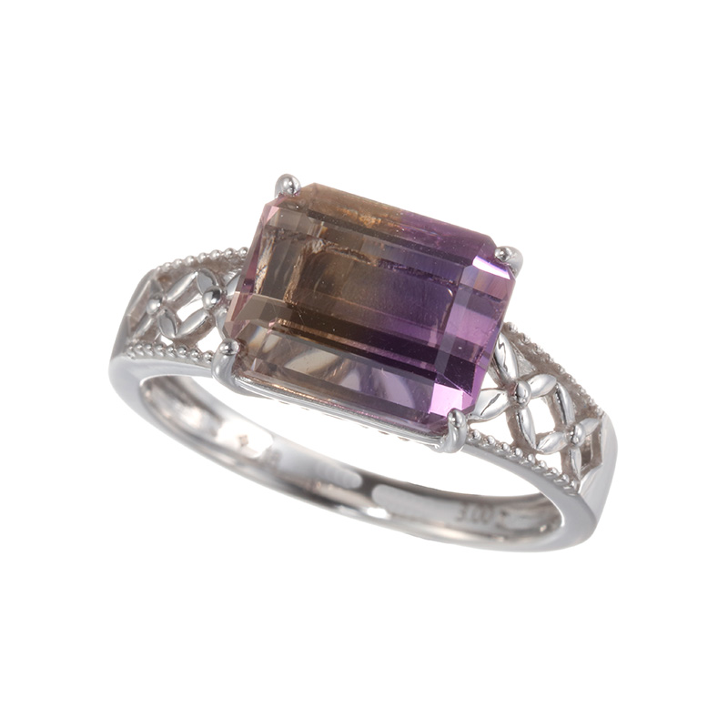 K18WG アメトリン リング AME 約3.00ct