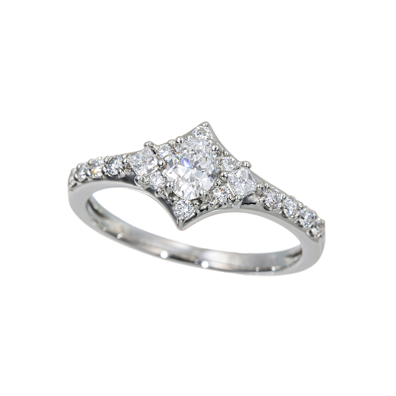 PT950Dカラーダイヤモンド&ダイヤリングD約0.30ct(D VS2)D約0.30ct